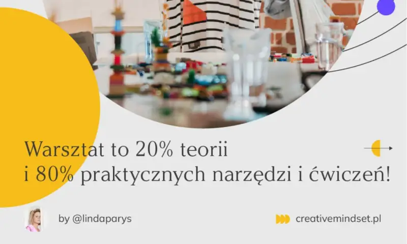 Warsztat buduje umiejętności, pokazując, że czy talent istnieje, czy go rozwijamy. 80% praktyki, 20% teorii.
